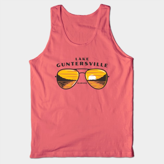 Lake Guntersville Sunglasses • Shades Tank Top by Alabama Lake Life